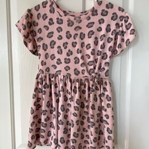 Girls Size Small (6/6x) Pink Animal Print Dress